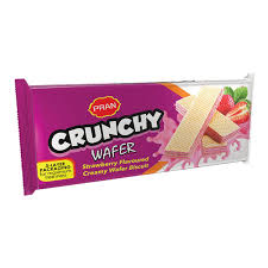PRAN CREAMY STRAWBERRY WAFER BISCUIT 150G